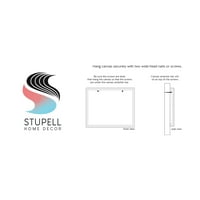 Stupell Industries Inspiráló, gyönyörű világ botanikus írógép szöveges kifejezés grafikus galéria csomagolt vászon