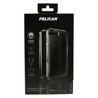 Pelican iPhone 6+, iPhone 7+, & iPhone 8+ Voyager tok, tiszta & szürke