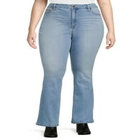 Terra & Sky Women's Plus Size Bootcut farmer