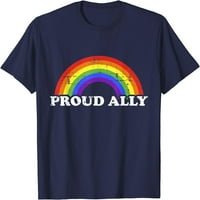 Fa büszke szövetségese szivárvány zászló meleg, leszbikus büszkeség hónap póló