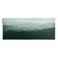 Stupell Industries ködös panorámás hegység fénykép, keret nélküli művészeti nyomtatási fal művészet, tervezés: Ryan