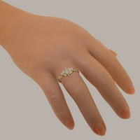 Brit Made 9k Rose Gold Valódi természetes opál & tenyésztett gyöngy női Nyilatkozat gyűrű - méret opciók-Méret 5.5