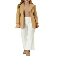 Egyedi olcsón Női Turn Down gallér Gombos alkalmi közép - hosszú téli kabát