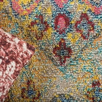 Egyedi szövőszék Vita Oriental Vintage Modern Area szőnyeg, zöld rózsaszín piros, 63.0 33.0