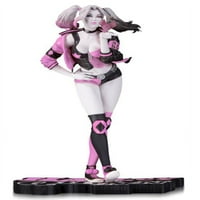 Harley Quinn Rózsaszín Fehér & fekete szobor Lau Variant szobor