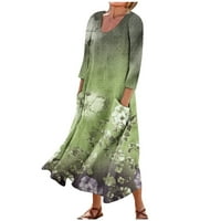 Strungten ruha nőknek tavaszi Boho Alkalmi Divat ujjú ruha nyaraláshoz nagy méretű maxi ruhák nőknek