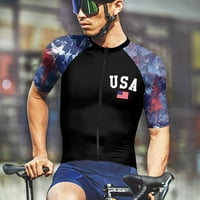 Férfi pólók Independence Day felsők nyári szabadidős sport kerékpáros ruházat divat 3D Rövid ujjú Kerek nyakú Férfi