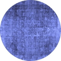 Ahgly Cég Mosható Beltéri Kerek Perzsa Kék Hagyományos Terület Szőnyegek, 5 ' Kerek
