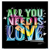 Jason Naylor-minden amire szükséged van, a szerelem fali poszter Push csapokkal, 14.725 22.375