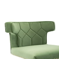 Velvet akcentus irodai szék, Aukfa Modern Mide Back Tufted fokú forgó, feladat szék ügyvezető széke puha üléssel, forgóhéj