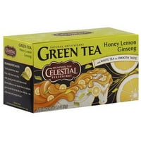 Celestial fűszerek méz citrom Ginseng zöld Tea táskák, 20ct