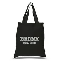 Pop Art Small Word Art Tote Bag-BRONX népszerű környékei, új