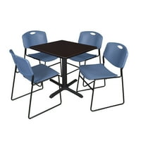 Regency Cain tér Breakroom asztal egymásra rakható Zeng székekkel