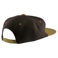 Top Fejfedők Lapos Bill Állítható Snapback Sapka-Barna Rozsda