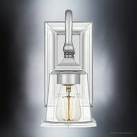 Luxus hagyományos beltéri falikar, 10.00H 5.00 W, klasszikus stílusú elemekkel, gyarmati Design, polírozott krómozott