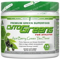 NovaForme-CytoGreens sportolóknak prémium Zöld Supergood Acai Berry zöld Tea íz-gramm