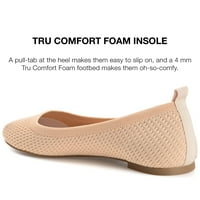 Journee Collection női Maryann Tru Comfort Faam keskeny szélesség csúszás a kerek lábujj balett lakásokon