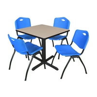 Regency Cain tér Breakroom asztal egymásra rakható székekkel