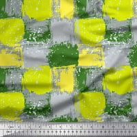 Soimoi Zöld Japán krepp szatén szövet Abstracts absztrakt nyomtatási Szövet az udvaron széles
