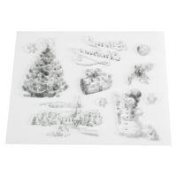 Karácsonyi téma tiszta bélyegek Kártyakészítéshez, Boldog karácsonyfát Santa téli koszorú Szilikon tiszta hangulat