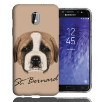 Samsung J J csillag J elérni Saint Bernard Design TPU gél telefon tok fedelét