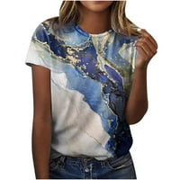 Levmjia női Molett felsők rövid ujjú Clearance nyári divat Női Nyári Kerek nyakú Rövid ujjú nyomtatott alkalmi póló