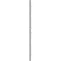 Ekena Millwork 12 W 70 H True Fit PVC Két egyenlő emelt panel redőnyök, alapozva