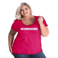MmF-női Molett méretű kanyargós póló, méretig-Monsoons