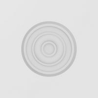 Ekena Millwork 6 W 6 H 1 2 P Standard Sedgwick Bullseye rozetta négyzet alakú élekkel