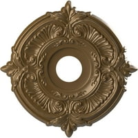 Ekena Millwork 16 OD 1 2 ID 1 P Attica termoformált PVC mennyezeti medál, fémes pezsgő bronz