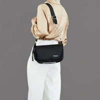 Női divat Válltáska, levél folt lánc dekoráció Nylon Crossbody táska