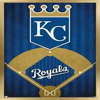 Kansas City Royals - Logo Wall poszter, 14.725 22.375