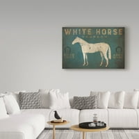 Védjegy képzőművészet 'fehér ló nem Kentucky termés' vászon művészet Ryan Fowler