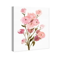 A Wynwood Studio virág- és botanikus fali művészet vászon nyomtatványok „Blush Ranunculus Buds” Florals - rózsaszín,