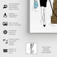 A Wynwood Studio Fashion and Glam Wall Art vászon nyomtatványok 'utazási társ' utazási alapok - fehér, barna