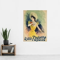 Cheret énekes Csinos Fagette Nouveau hirdetés Extra Nagy Művészeti nyomtatás falfestmény poszter Premium XL