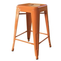 AmeriHome Loft Narancssárga Finish Fém nélküli bár székek