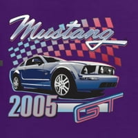 Vad Bobby, Ford Mustang GT autók és teherautók Unise Crewneck grafikus Pulóver, Lila, kicsi