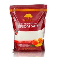 Fa kunyhó Shea hidratáló Epsom só trópusi mangó, 3ibs, Ultra hidratáló Epsom tápláló alapvető testápoláshoz