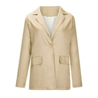 Simplmasygeni kabátok Női Clearance Kabát Női egyszínű gomb zseb szabadidős Hosszú ujjú ruha kabát felsők