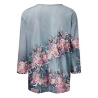 Feternal Sleeve ingek nőknek aranyos virágok nyomtatás grafikus pólók blúzok alkalmi Plusz méretű alap felsők Pulóver