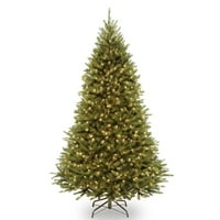 National Tree Company mesterséges előre megvilágított közepes karácsonyfa, zöld, Kingswood fenyő, kétszínű LED-es lámpák,