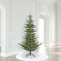 Vickerman 7.5 ' Alberta kék lucfenyő mesterséges karácsonyfa, meleg fehér Dura-lit LED lámpák - Fau karácsonyfa-Szezonális