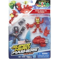 Új Hasbro Marvel szuperhős Mashers Micro Iron Man vs. Ultron akciófigura