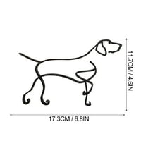 Shpwfbe díszek emlékérmék Művészeti ajándék dekoráció személyre szabott minimalista fém kutya szobor dekoráció lóg