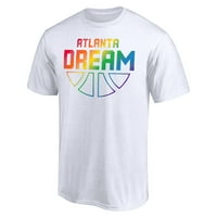 Unise Fanatics Márkás Fehér Atlanta Dream Team Pride Wordmark Póló