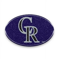 Colorado Rockies Auto Emblem - ovális színű bling